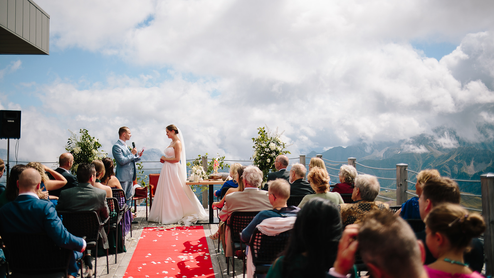 Tramonto sulla pista da sci Col Margherita